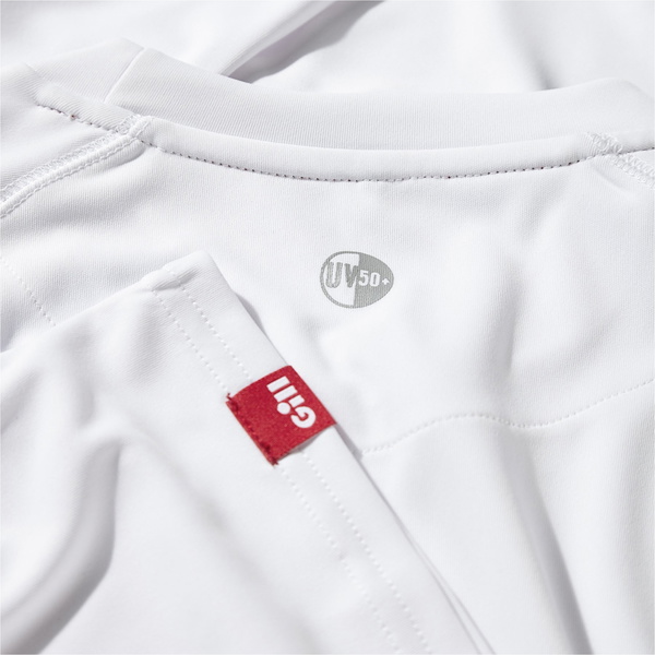 2026 Gill Mens Long Sleeve UV Tec Tee White UV011